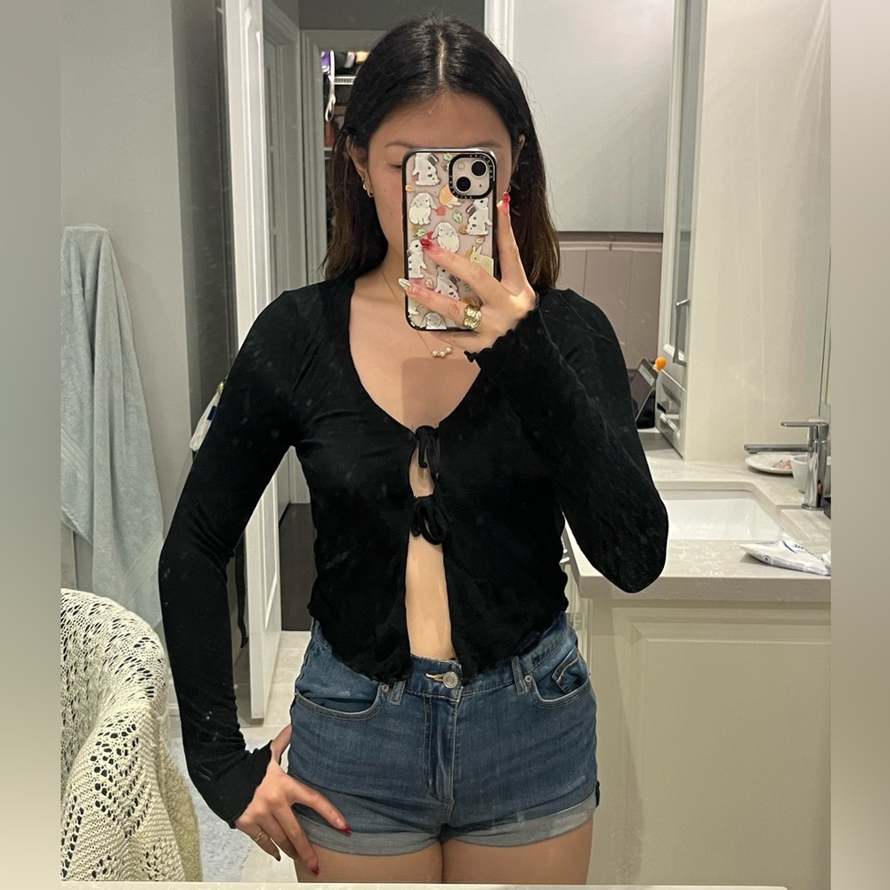 GARAGE black tie top